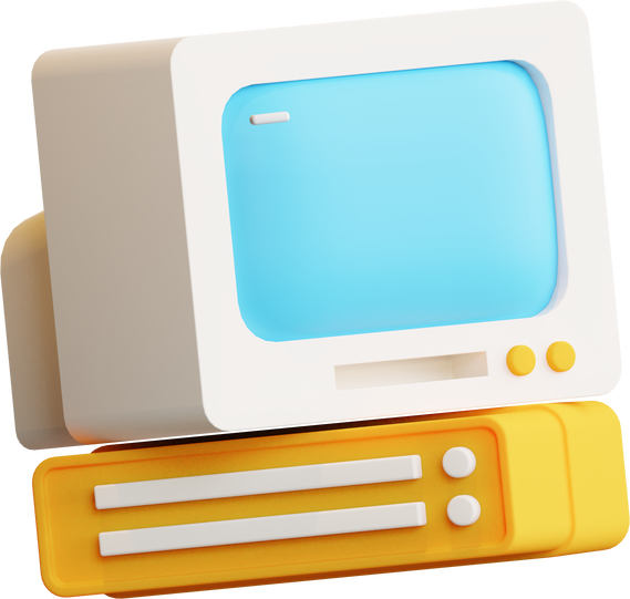 3D Desktop Computer 3D Illustration